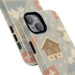 Swiss Chalet Sheep Pattern Tough MagSafe iPhone Case  Shamo's
