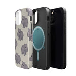 Cute Tiny Hippo Magnetic Impact-Resistant Phone Case