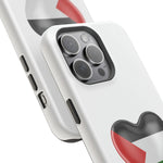 MagSafe Tough Cases with Palestinian flag in heart shape - Shamo's