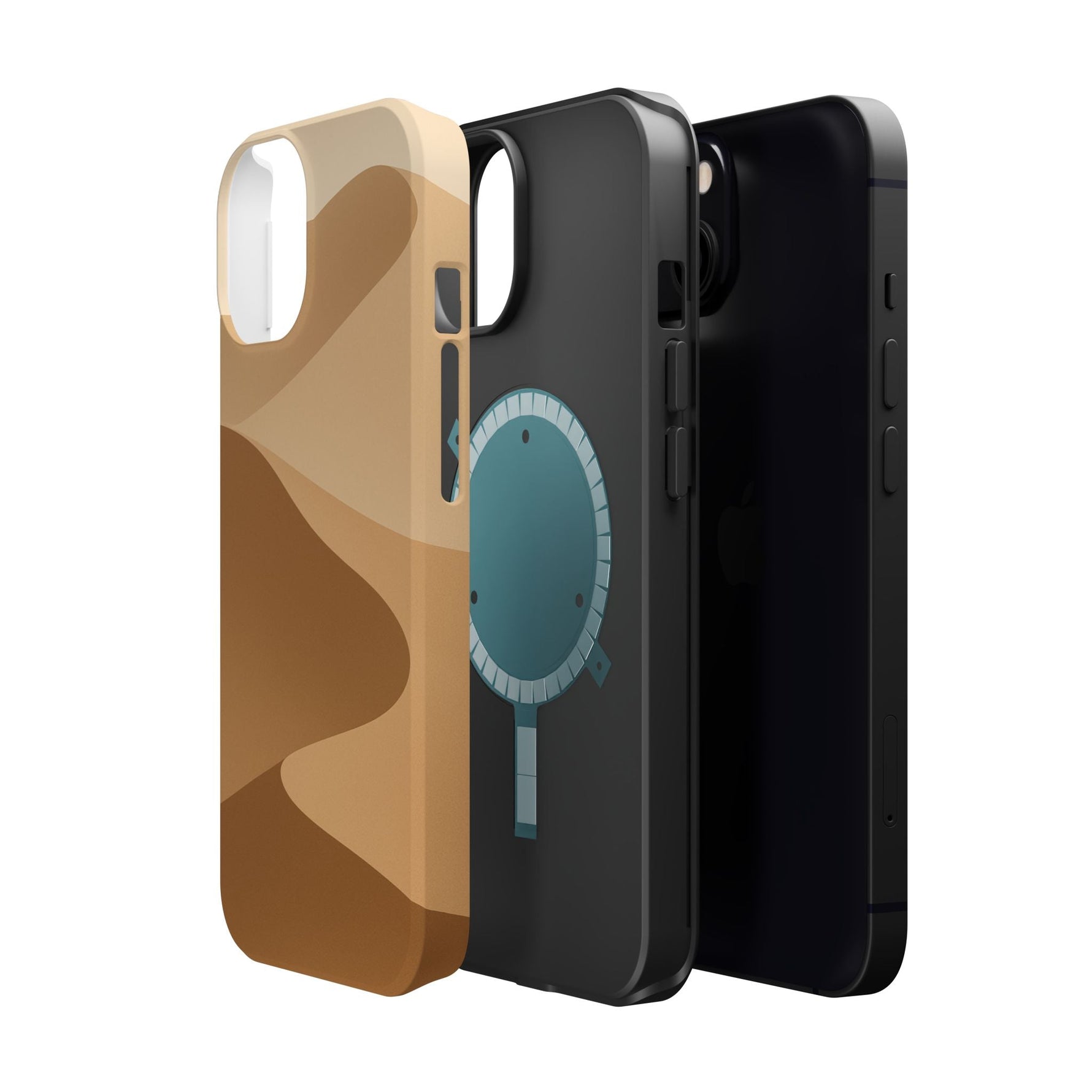 Neutral Desert Wave Design iPhone Case | MagSafe  Shamo's
