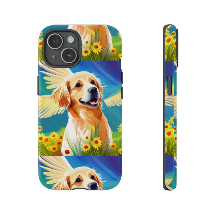 Tough Cases Golden Retriever with Wings Phone case