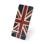 Union Jack UK Flag Phone Stand — Foldable Mobile Display Stand for Smartphones