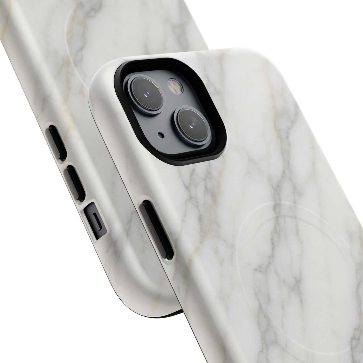 Classic White Marble iPhone Case with MagSafe