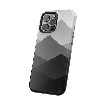 Monochrome Mountain Design iPhone Case | MagSafe  Shamo's