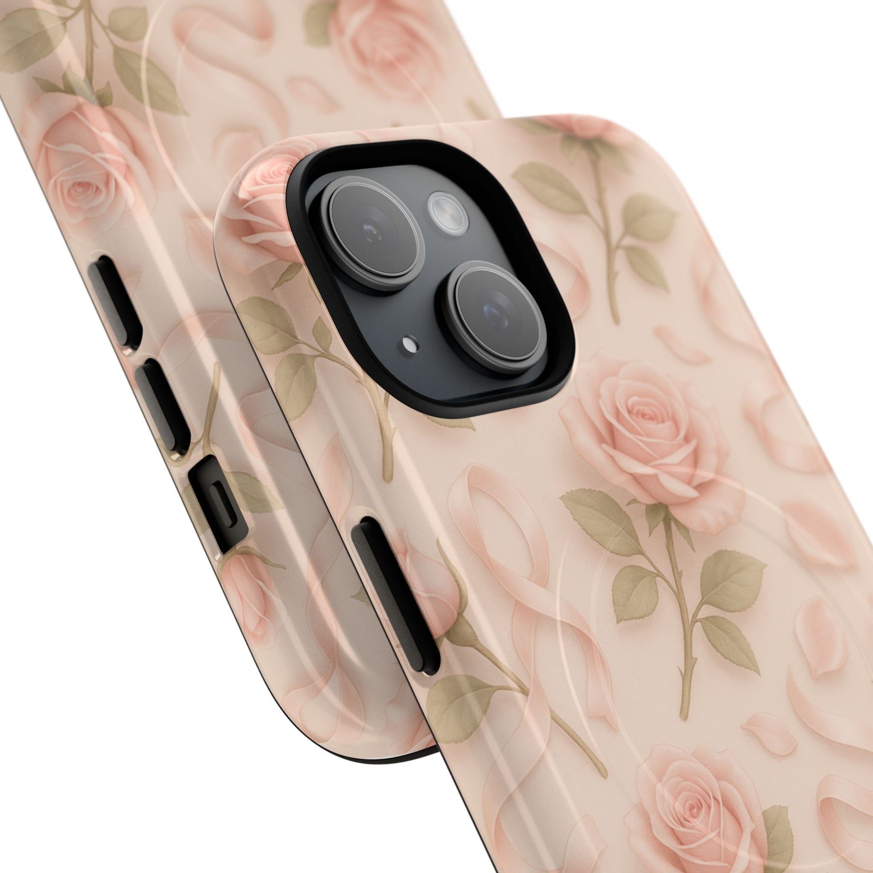 Blush Roses and Ribbons 3D iPhone Case | MagSafe - Shamo's