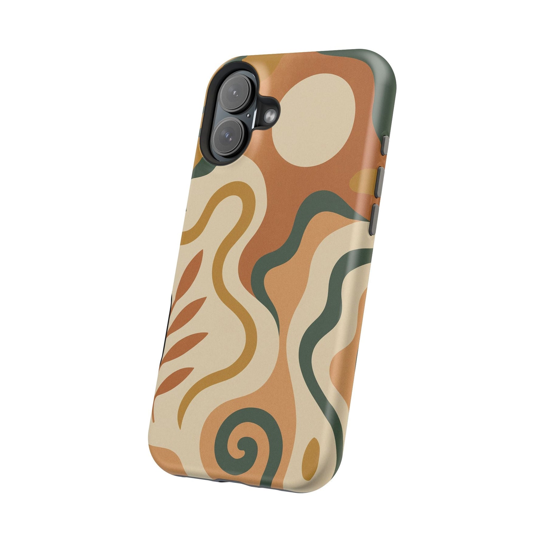 Abstract Earth-Tone Impact iPhone Case — MagSafe  Shamo's