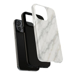 Classic White Marble iPhone Case with MagSafe - Shamo's