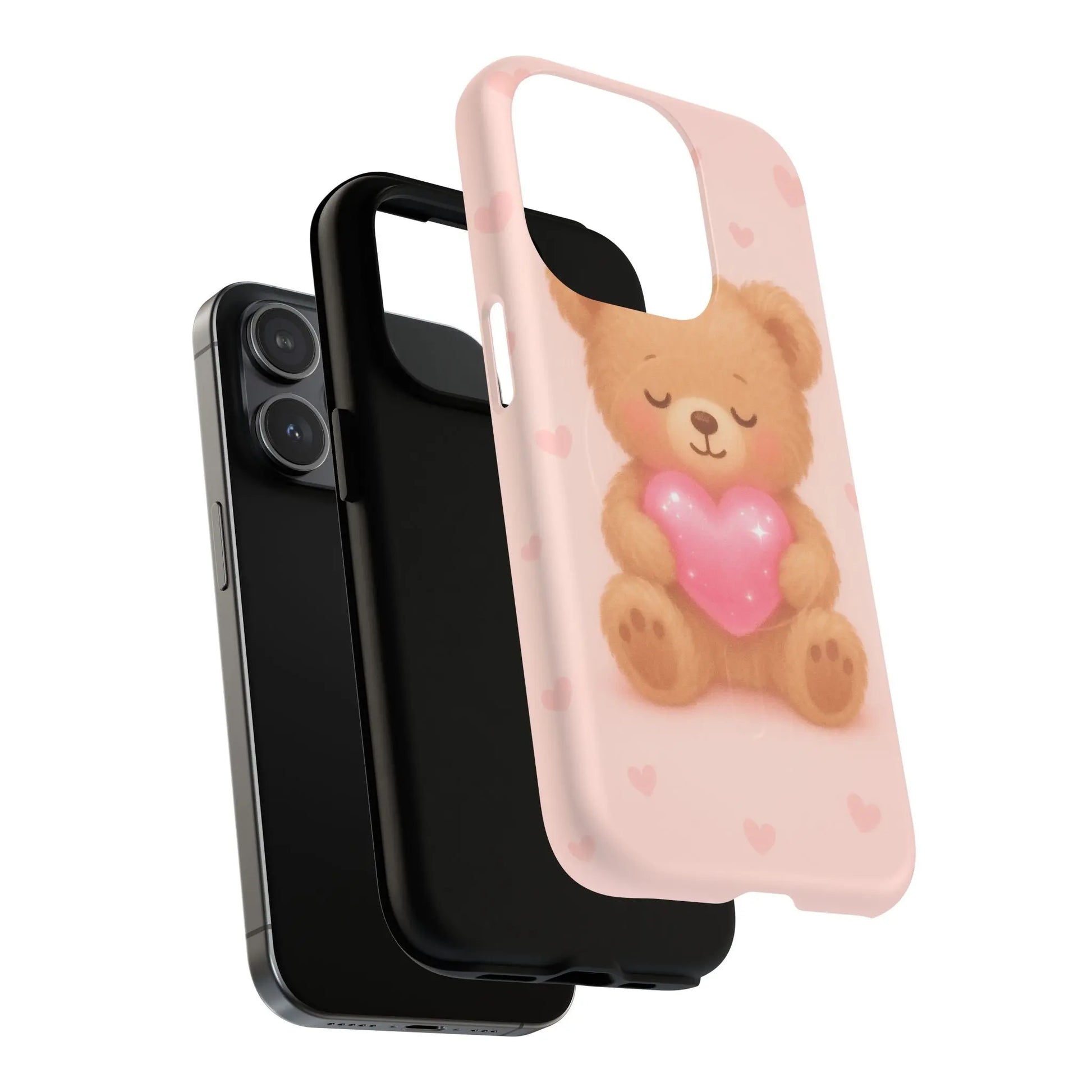 Heart Hug Teddy Bear iPhone Case – with MagSafe - Shamo's