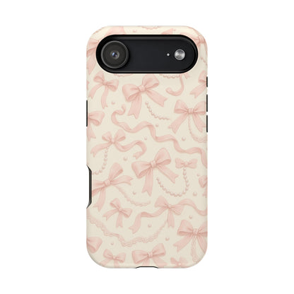Coquette Bows Pattern iPhone Case | MagSafe