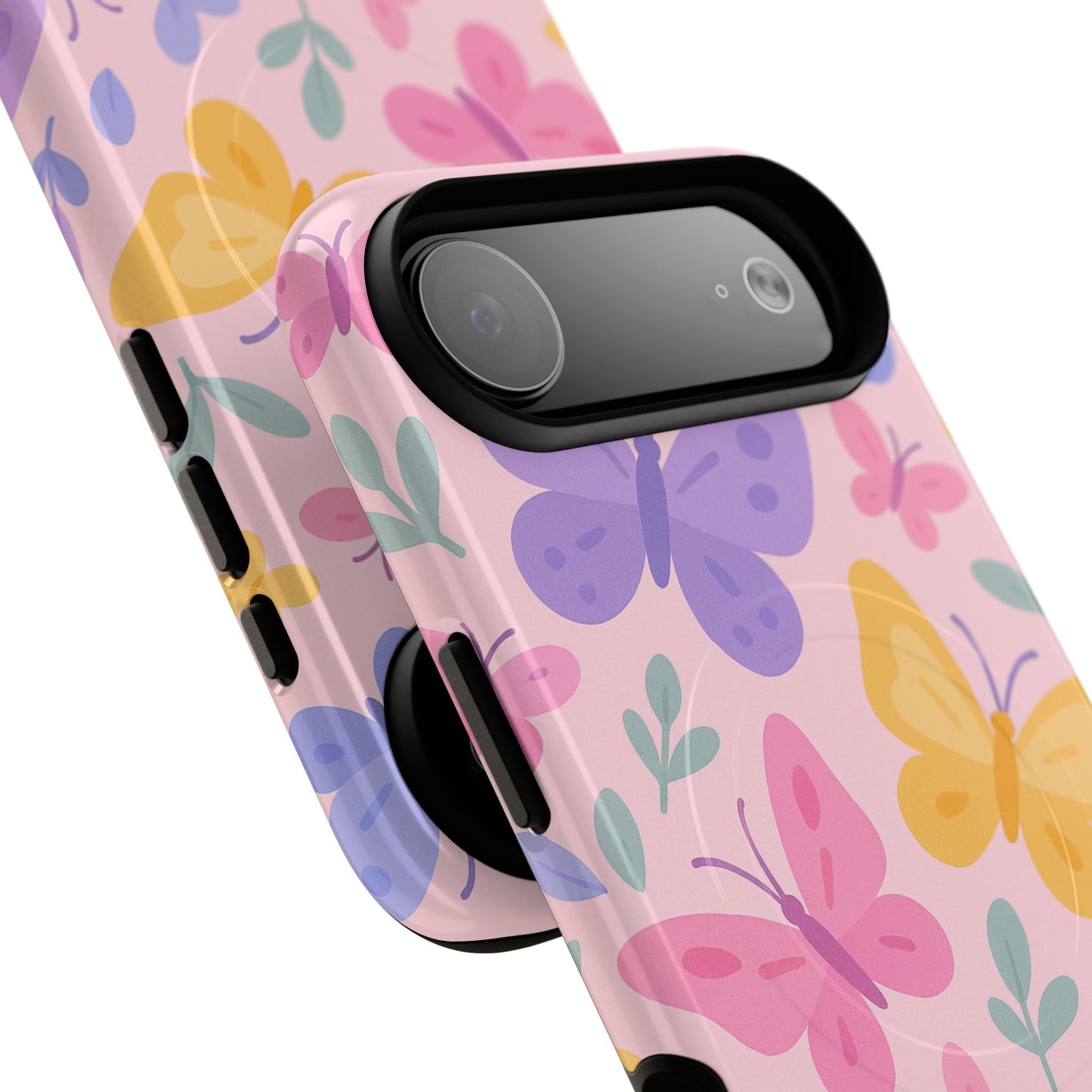 Butterfly Pattern Compatible with MagSafe Tough Magnetic Phone Case
