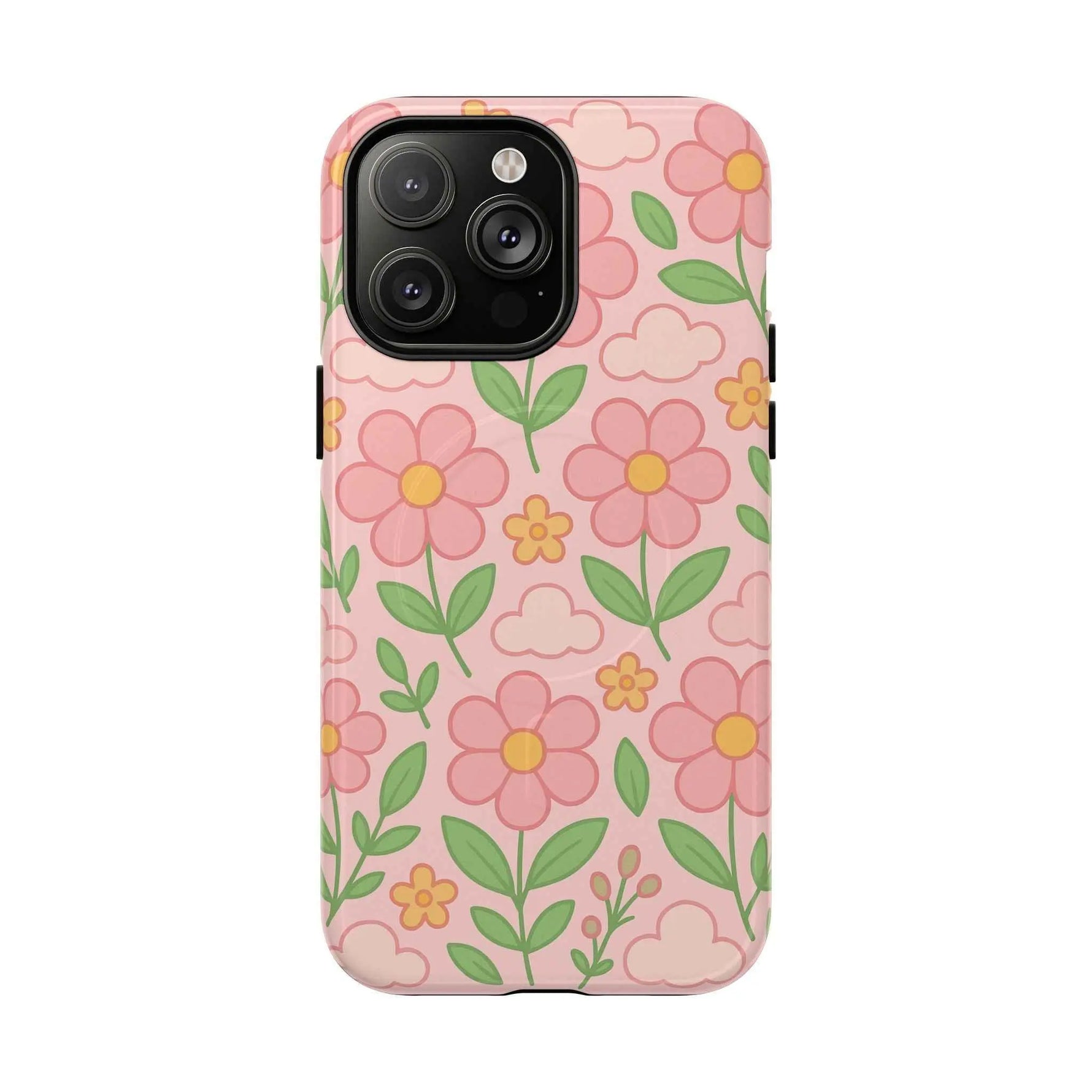 Floral Tough MagSafe Magnetic Phone Case - Stylish Protection for Your Device