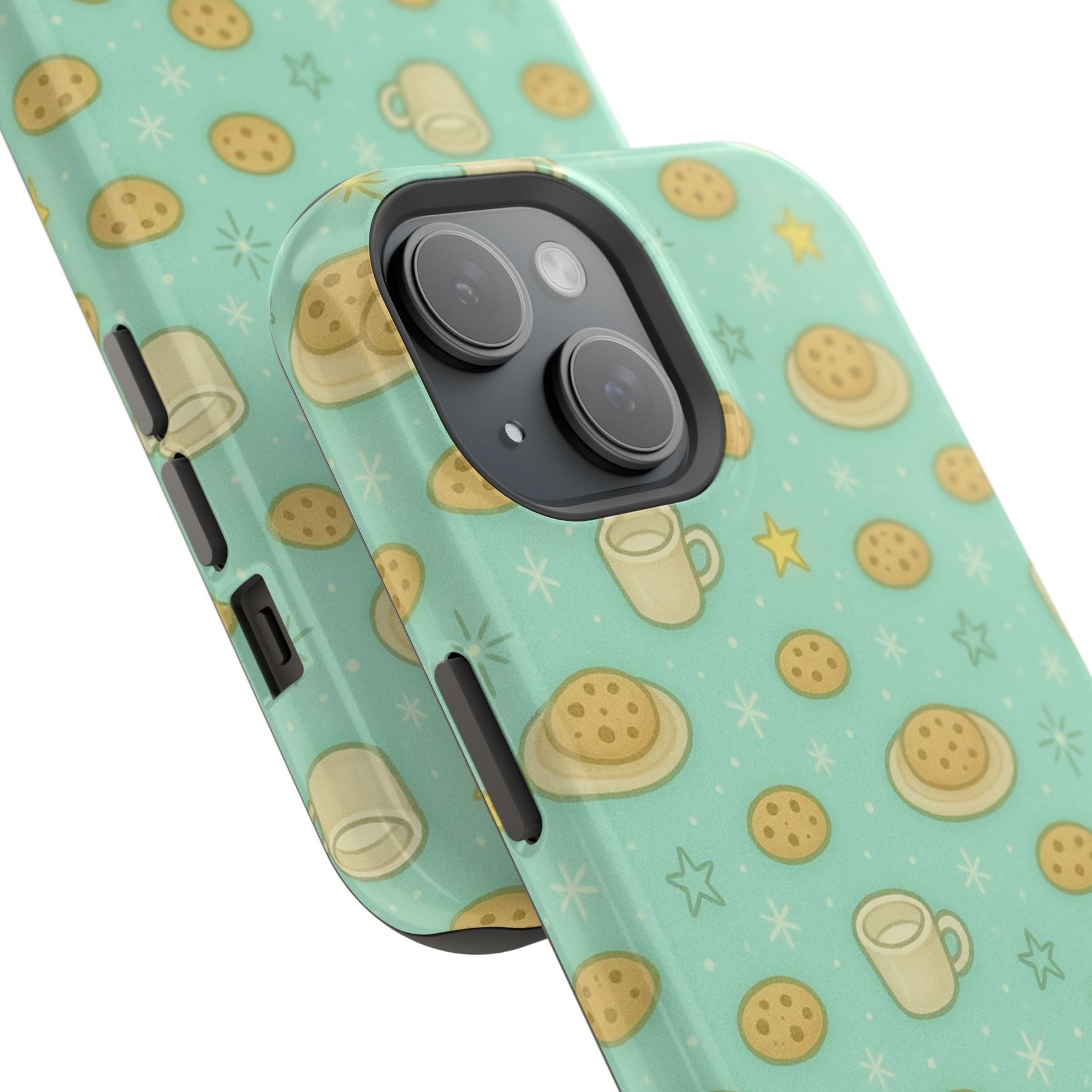 Cookie & Coffee Pattern Tough iPhone Case — Impact-Resistant  Shamo's