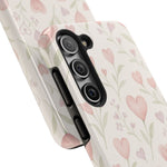 Pink Watercolor Heart Floral Pattern | Tough Impact Phone Case  Shamo's