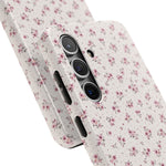Rosebud Floral Tough iPhone Case — Pink Vintage Flower Protective Cover - iPhone 17 - Shamo's
