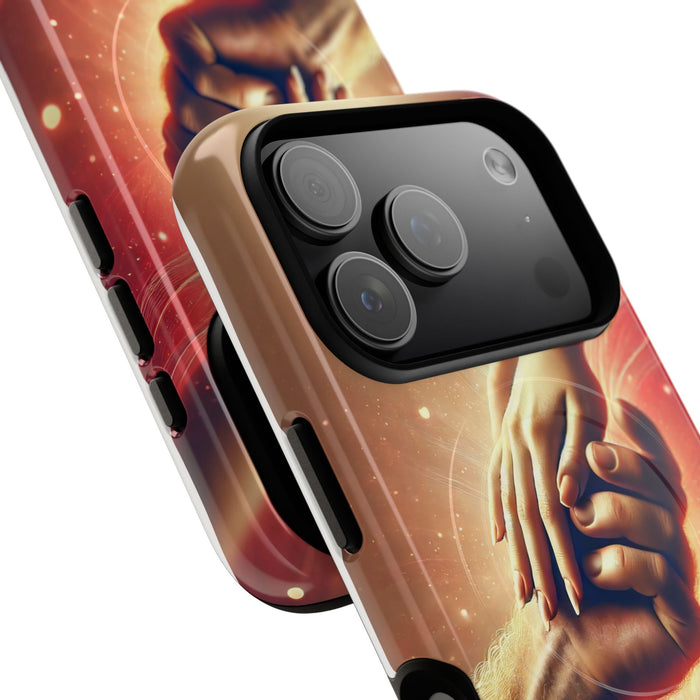 Magnetic Phone Case - Hands in Love Design - Compatible with MagSafe