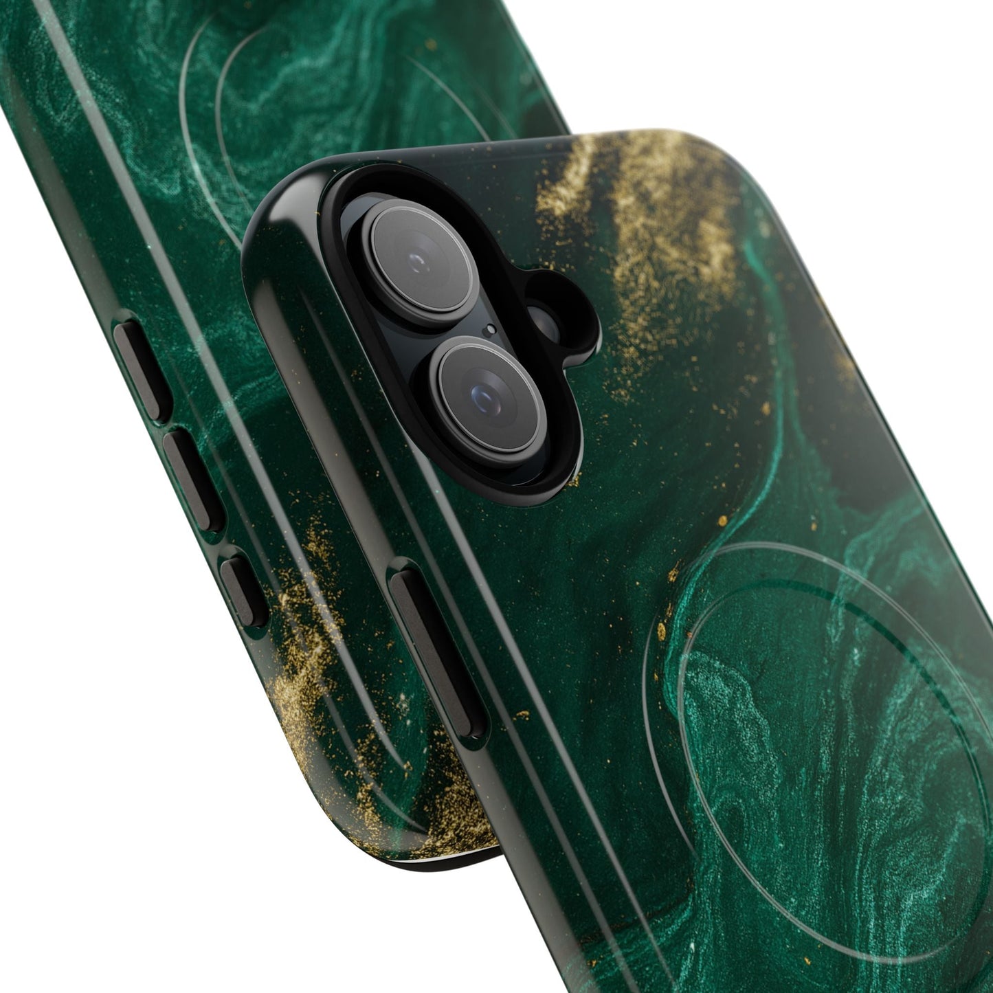 Emerald Marble with Gold Veins iPhone Case | with MagSafe  Shamo's