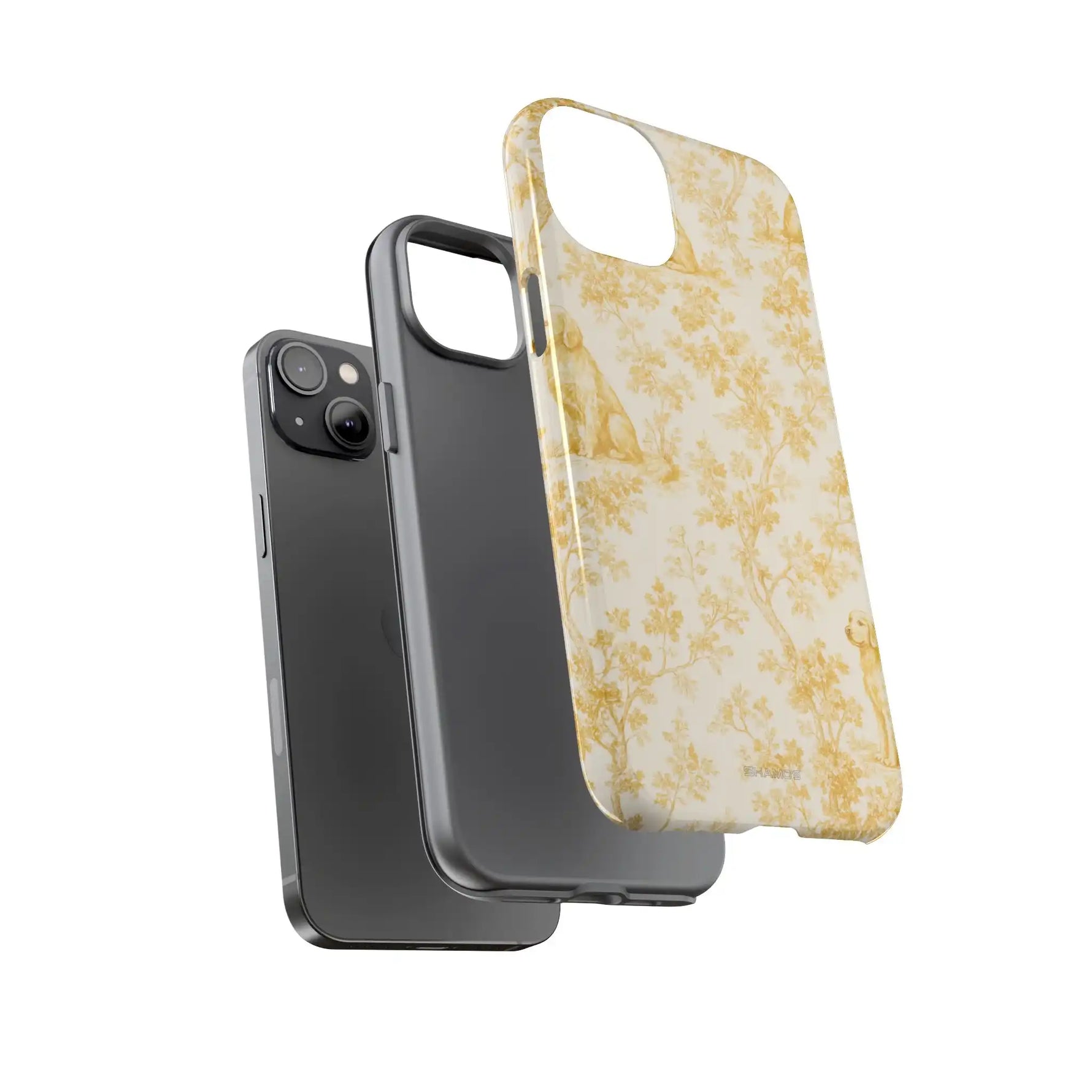 Golden Retriever Pattern Phone Case — Impact Resistant Tough Cases