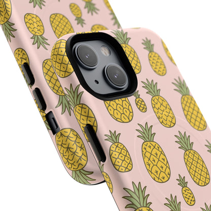 Pineapple Pattern Fruit Case for iPhone | MagSafe Compatible