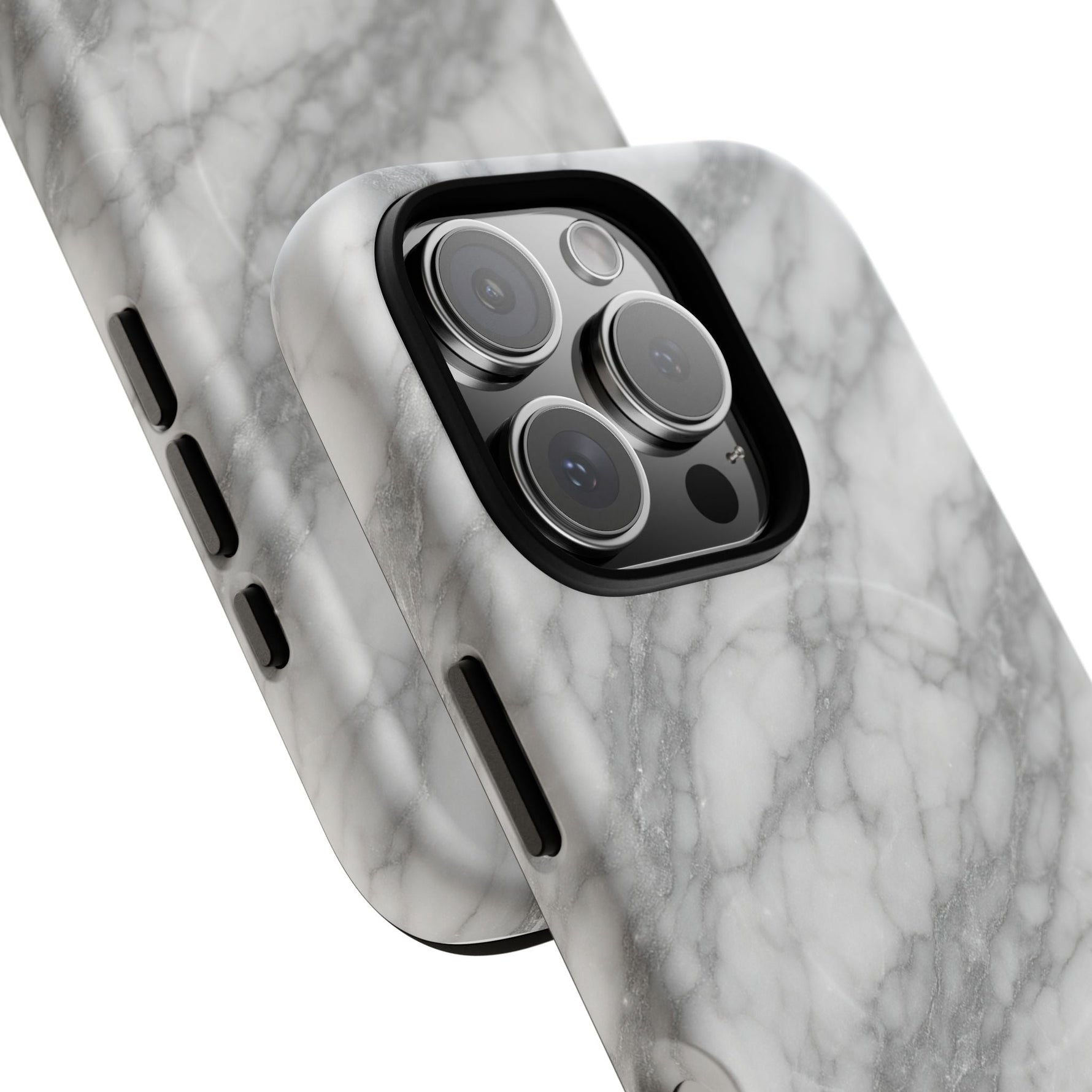 Silver Mist Marble iPhone Case with MagSafe  Shamo's