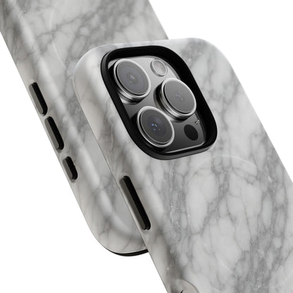 Silver Mist Marble iPhone Case with MagSafe