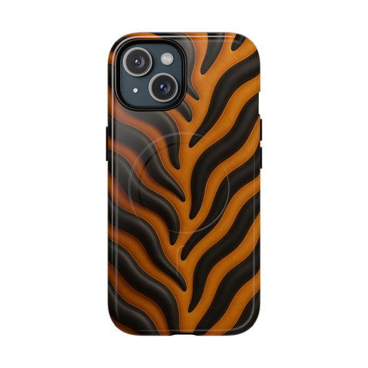 Fierce Tiger Striped iPhone Case - Works with MagSafe