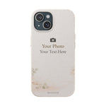 Personalizable Biodegradable Custom Phone Case | Add your own Photo and Text - iPhone 15 - Shamo's