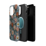 Frozen Floral Vintage Roses & Daisies iPhone Case with MagSafe compatibility  Shamo's