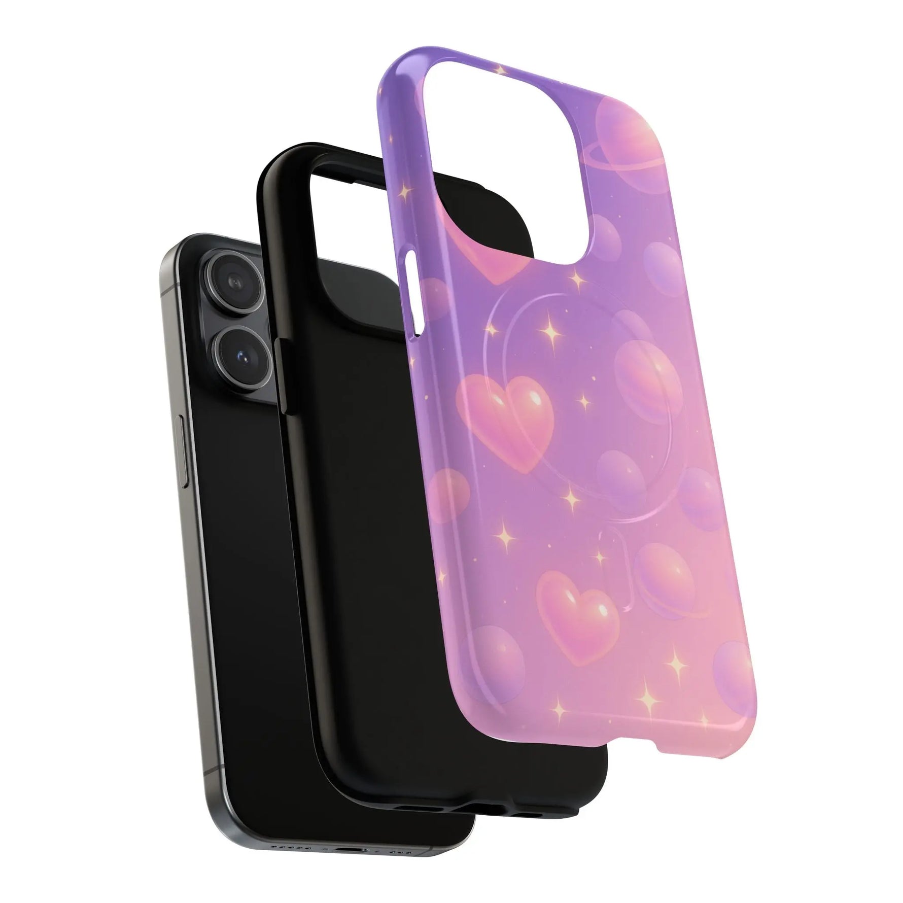 Galactic Hearts iPhone Case with MagSafe - Shamo's