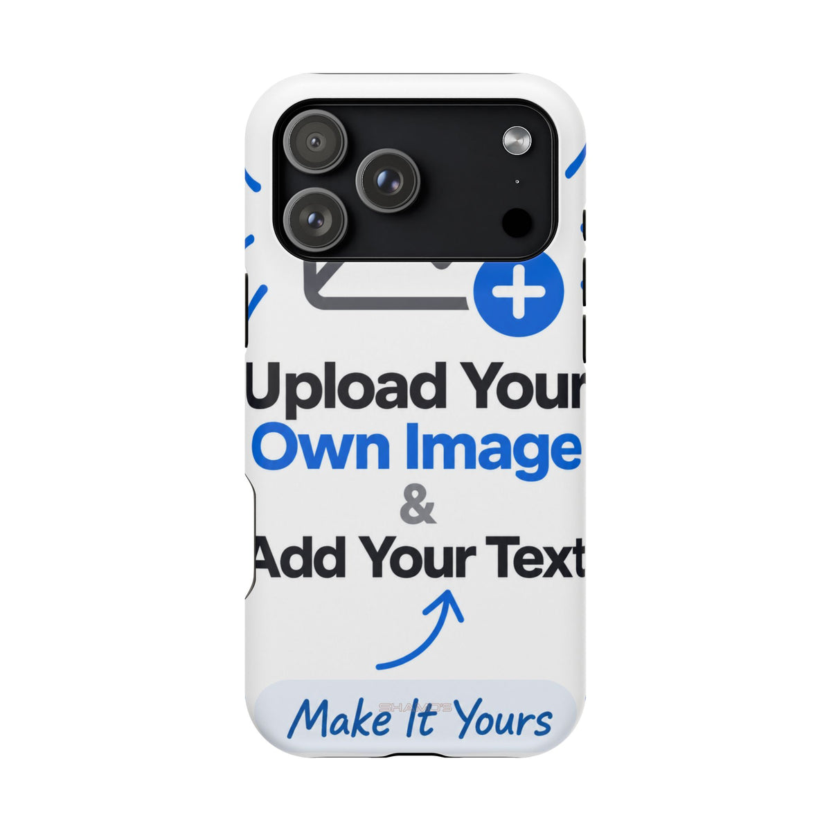 Personalisierbare iPhone-Hülle | Eigenes Foto und Text hinzufügen | MagSafe-kompatibel