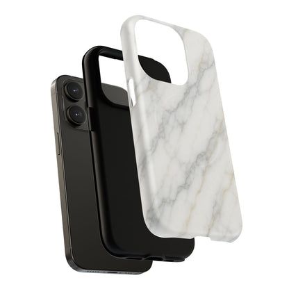 Classic White Marble iPhone Case with MagSafe