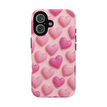 Barbiecore Glitter Hearts iPhone Case | MagSafe - Shamo's