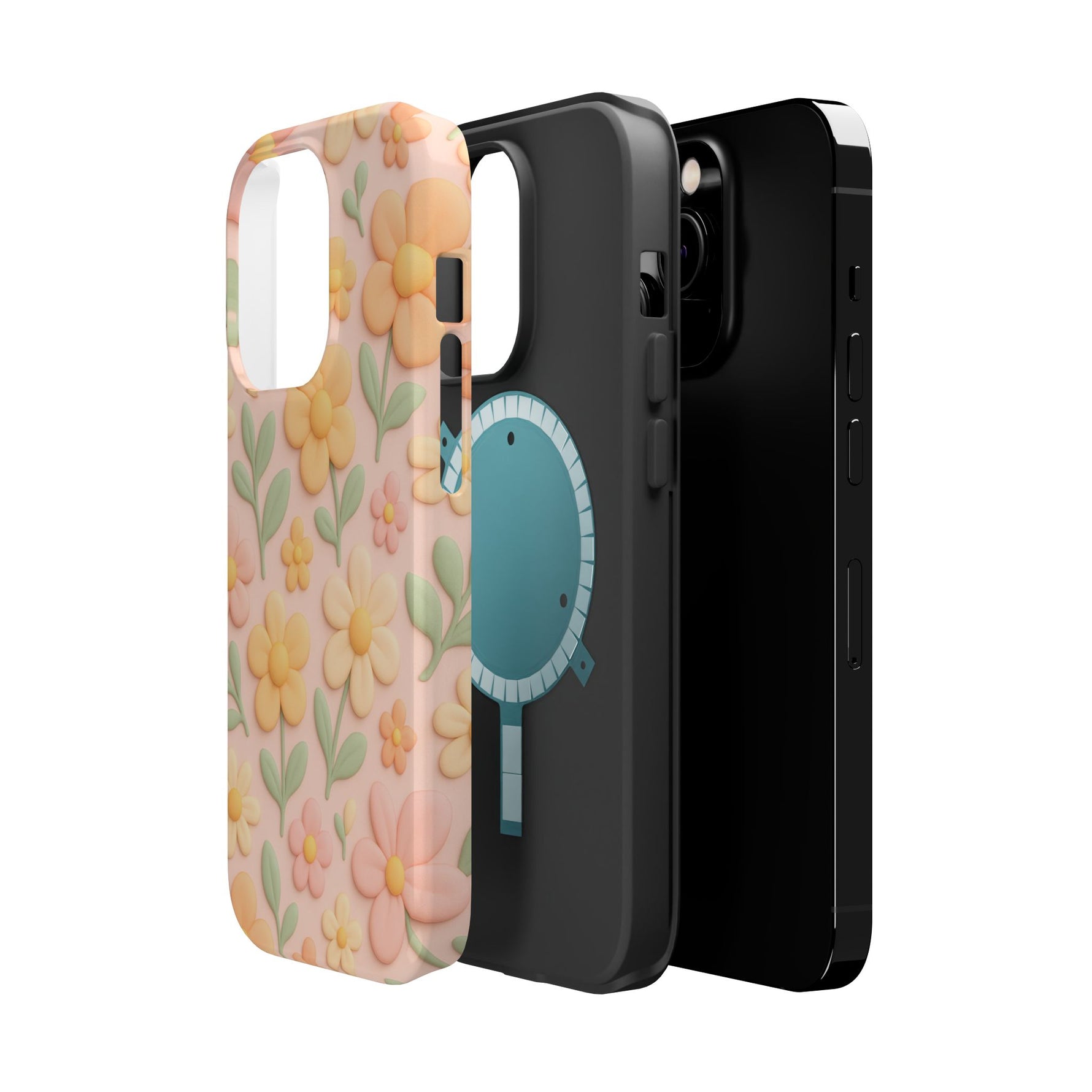 Vintage Floral 3D iPhone Case | MagSafe Compatible - Shamo's