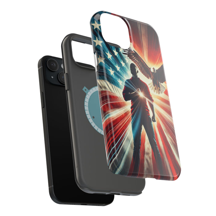 Magnetic Tough Phone Case with MagSafe Compatibility - Proud American Design Edition