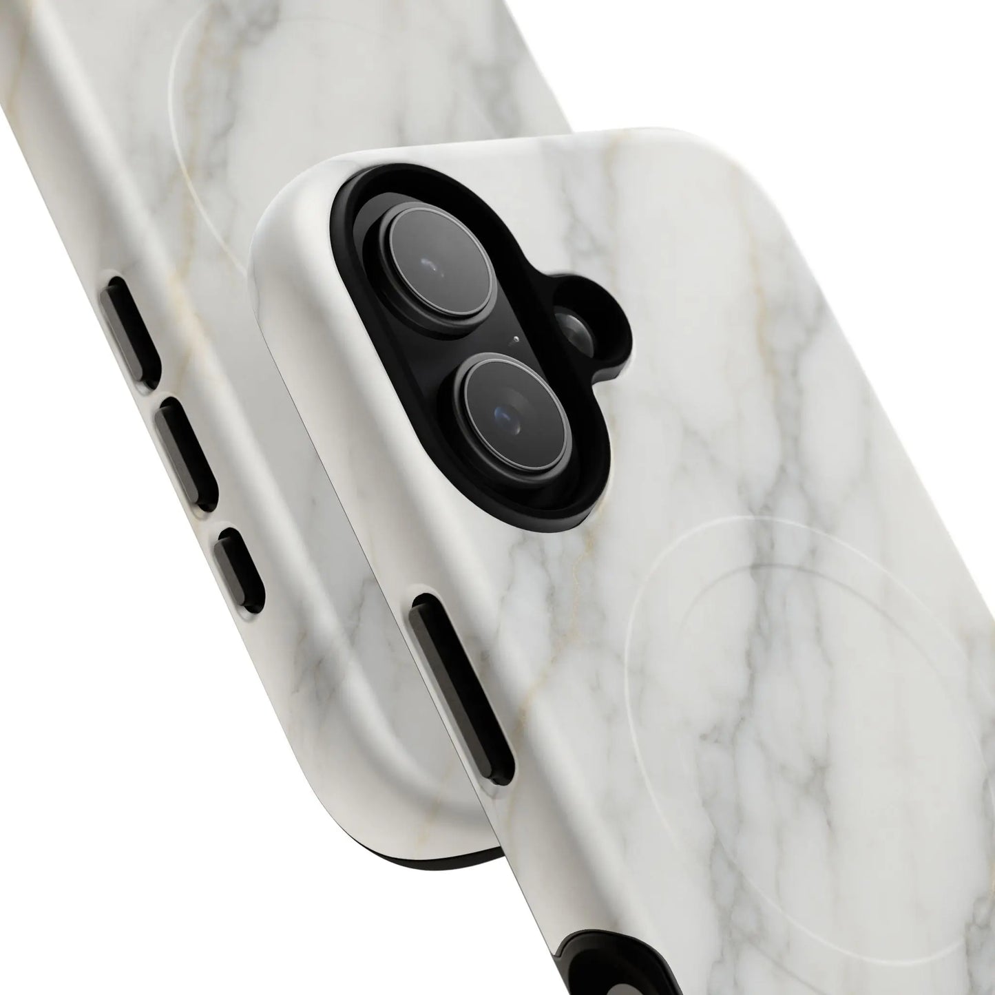 Classic White Marble iPhone Case with MagSafe
