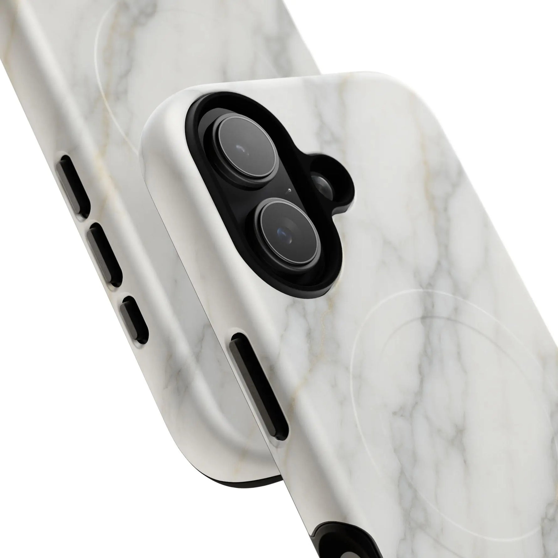 Classic White Marble iPhone Case with MagSafe  Shamo's