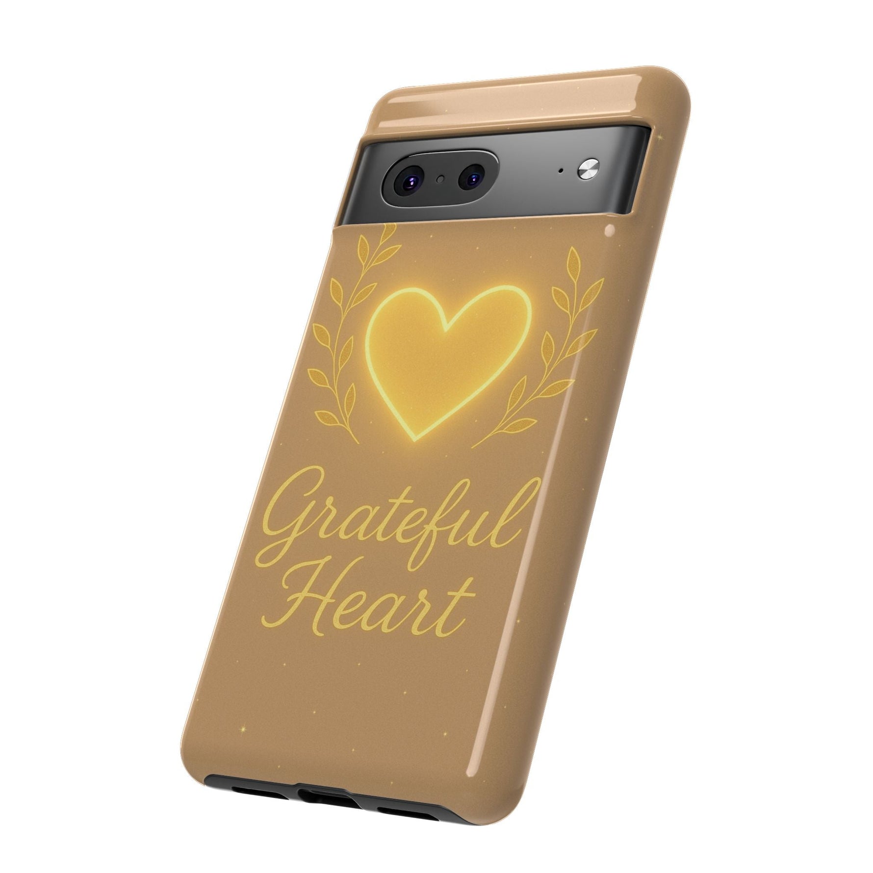 Grateful Heart iPhone Case — Warm Neon Heart  Shamo's