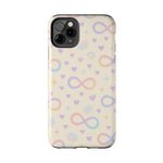 Infinity Pattern Tough Phone Case — Pastel Hearts & Stars  Shamo's