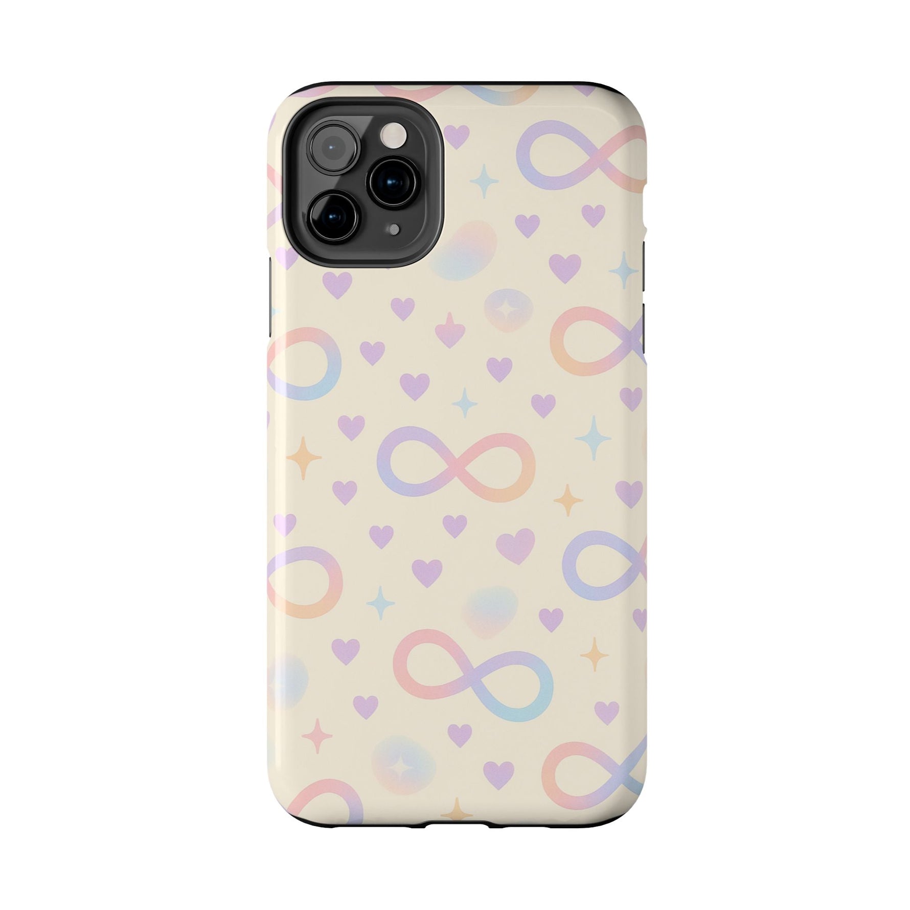 Infinity Pattern Tough Phone Case — Pastel Hearts & Stars  Shamo's