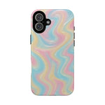 Rainbow Marble Swirl iPhone Case with MagSafe - Shamo's