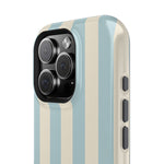Blue Strips Pattern iPhone Case Compatible with MagSafe