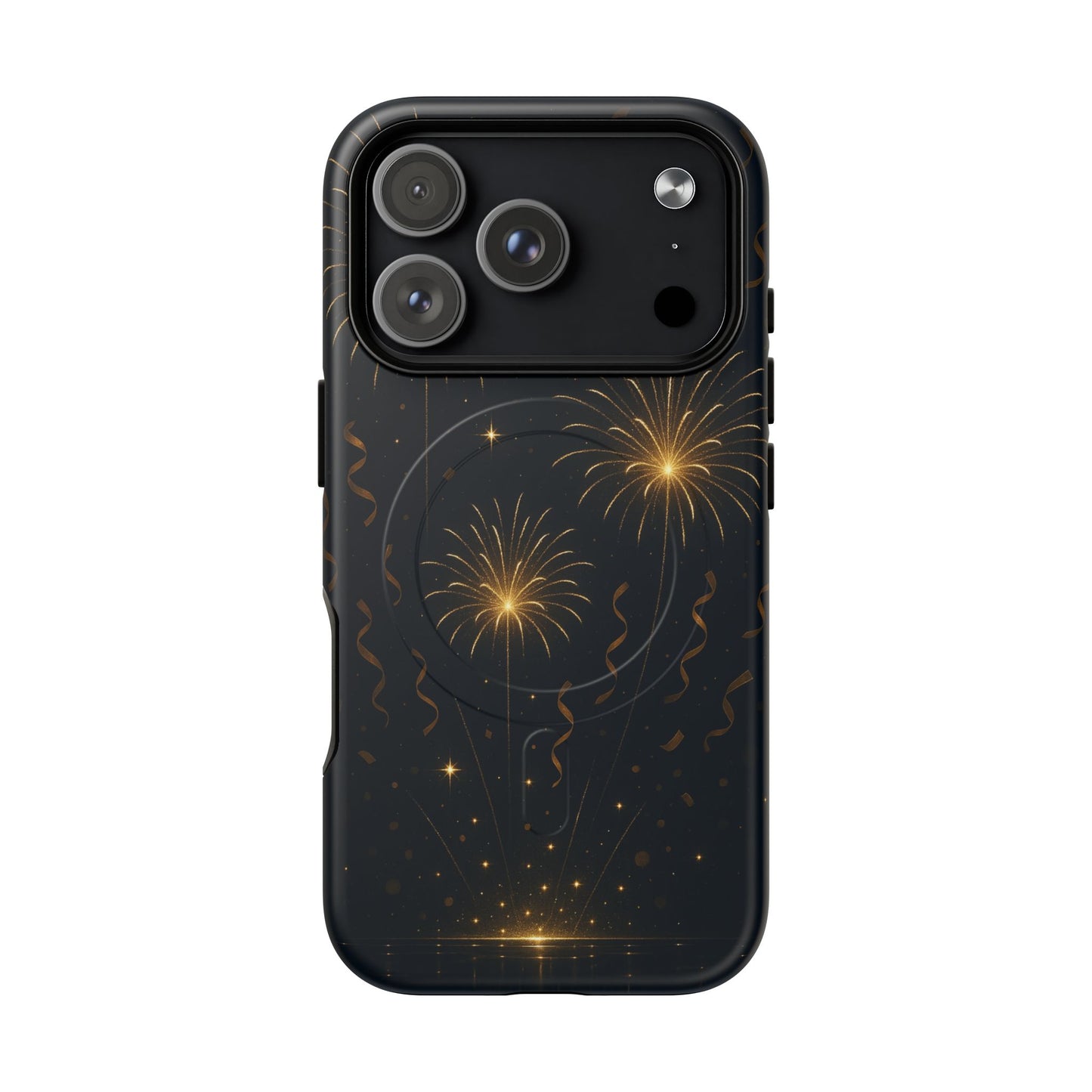 Gold Fireworks Celebration iPhone Case with MagSafe - Shamo's