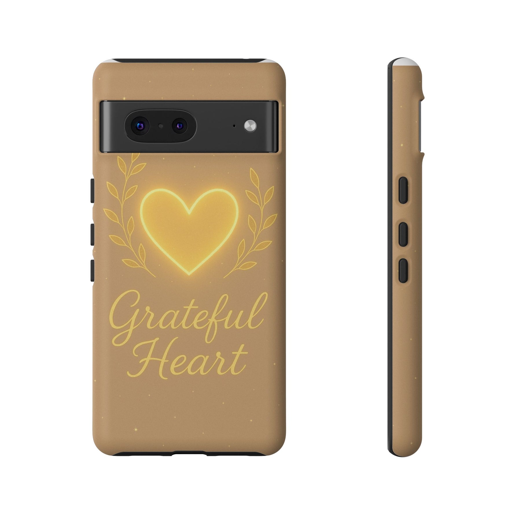 Grateful Heart iPhone Case — Warm Neon Heart - Shamo's
