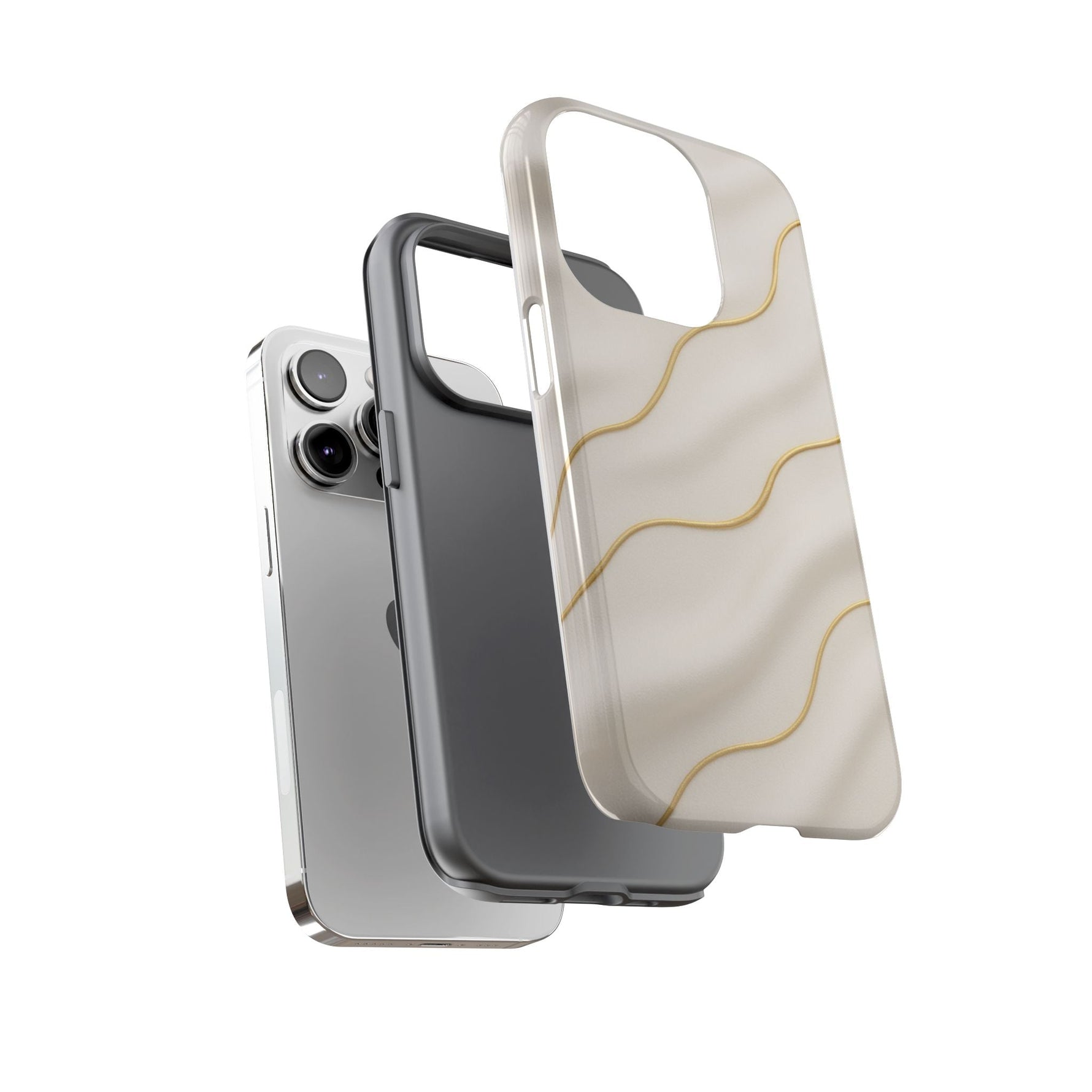 Elegant Gold Wave Tough iPhone Case  Shamo's