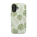 Tropical Monstera Phone Case, Impact-Resistant Magnetic iPhone Cover with MagSafe Compatibility