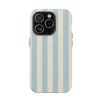 Blue Strips Pattern iPhone Case Compatible with MagSafe - Shamo's