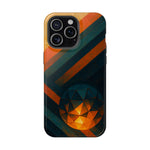 “Geometry of Becoming” Abstract iPhone MagSafe Case — Magnetic Impact-Resistant  Shamo's iPhone 15 Pro Max / Glossy