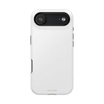 White Solid Color MagSafe Compatible Impact-Resistant Phone Case