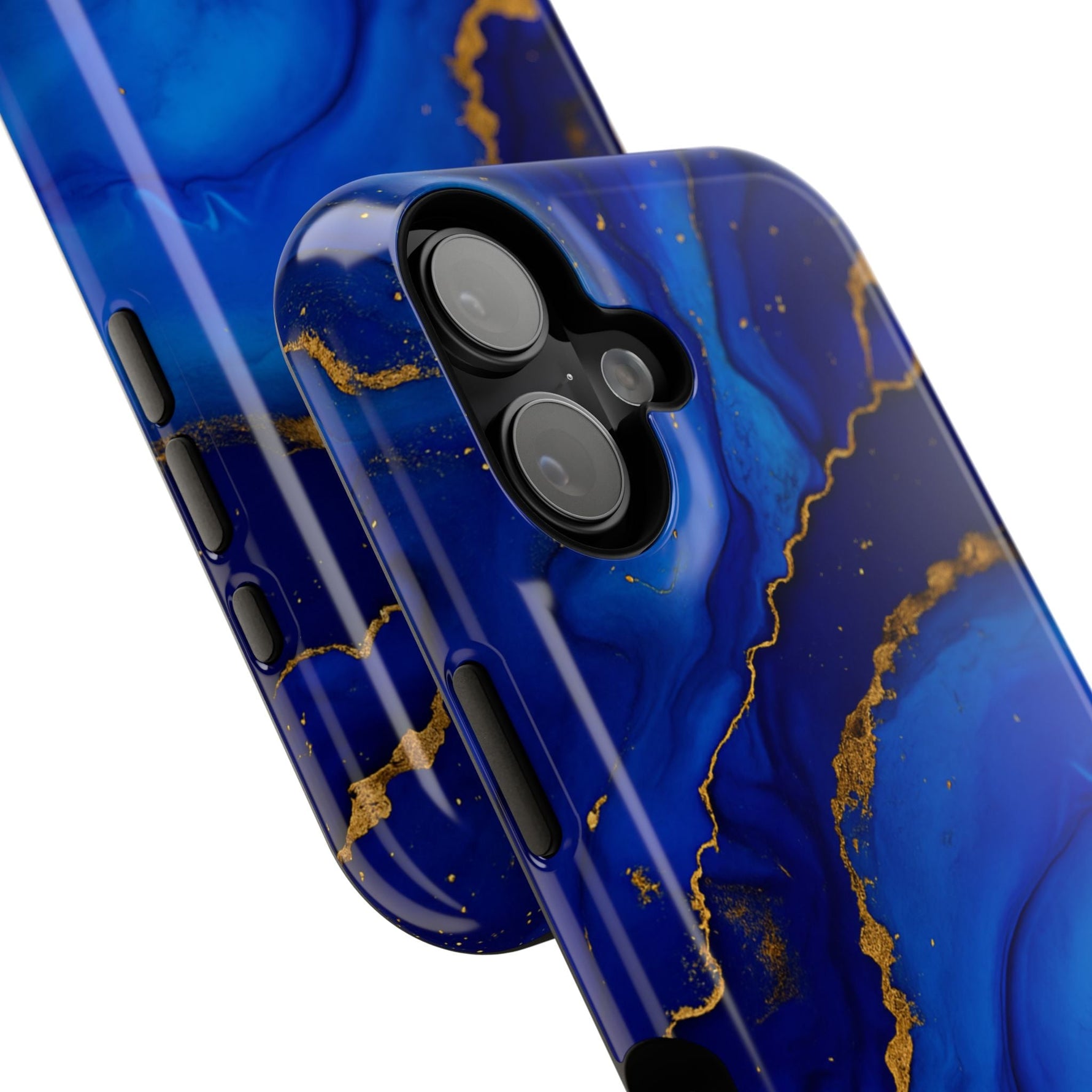 Blue Gold Marble Phone Case  Shamo's