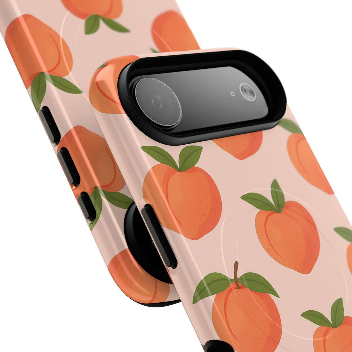 Funda con estampado de melocotón para iPhone | Compatible con MagSafe