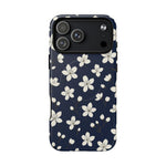 Navy Blossom Floral iPhone Case | MagSafe  Shamo's iPhone 17 Pro Max / Matte